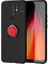 Xiaomi Redmi 9 Kılıf Ravel Silikon Yüzüklü Mıknatıslı Bordo 1