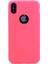 Apple iPhone x Kılıf Premier Silikon Kılıf Mat Kılıf Pembe 1