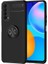 Huawei P Smart 2021 Kılıf Ravel Silikon Yüzüklü Mıknatıslı Siyah 1