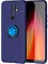 Xiaomi Redmi 9 Kılıf Ravel Silikon Yüzüklü Mıknatıslı Lacivert 1