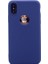 Apple iPhone x Kılıf Premier Silikon Kılıf Mat Kılıf Lacivert 1
