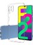 Samsung Galaxy A22 4g Kılıf Süper Silikon Kamera Korumalı Şeffaf 1