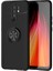 Xiaomi Redmi 9 Kılıf Ravel Silikon Yüzüklü Mıknatıslı Siyah 1