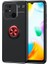Xiaomi Poco C40 Kılıf Ravel Silikon Yüzüklü Mıknatıslı Kamera Korumalı Bordo 1