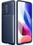 Xiaomi Poco F3 Kılıf Negro Silikon Deri Görünümlü Lacivert 1