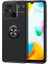 Xiaomi Poco C40 Kılıf Ravel Silikon Yüzüklü Mıknatıslı Kamera Korumalı Siyah 1