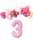 MiniZincirBalonSeti Fuşya-M.Pembe-R.Pembe-Şeftali+3 34inç A.PembeFolyoBalon 30Adet+BalonŞerid 1