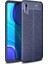 Xiaomi Redmi 9A Kılıf Niss Silikon Deri Görünümlü Lacivert 1