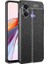 Xiaomi Redmi 12C Kılıf Niss Silikon Deri Görünümlü Kamera Korumalı Siyah 1