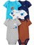 Layette Erkek Bebek 5'li Kısa Kol Body 1Q124510 Karışık Renkli 1