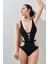Kadın Siyah Derin Dekolteli Mayokini 23S107ST 1