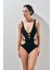 Kadın Siyah Derin Dekolteli Mayokini 23S107ST 2