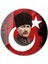 Atatürk Cam Tablo Yuvarlak 4mm Dayanıklı Temperli Cam 1