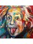 Canvas Albert Einstein Sayılarla Boyama Seti Kasnaklı 1