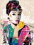 Canvas Audrey Hepburn Sayılarla Boyama Seti Kasnaklı 1