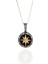 Alâ Silver Jewellery Pusula Işlemeli Unisex 925 Ayar Gümüş Kolye 1