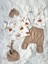 Sleepy Bear Açık Bej 5’Li Yenidoğan Unisex Bebek Hastane Çıkışı Seti 1