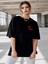 Unisex Oversize Hey It'S Me Yazılı T-Shirt Basic Kısa Kollu Bisiklet Yaka 1