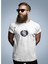 Unisex Oversize Astronot Baskılı T-Shirt Basic Kısa Kollu Bisiklet Yaka 3
