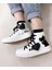 Gece Ayıcığı Baskılı Kalp Detay Çocuk Keten Ayakkabı Sneaker 2