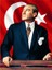 Canvas Atatürk ve Bayrak Sayılarla Boyama Seti Kasnaklı 1
