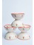 6 Adet Kiraz Desenli 8 cm Seramik Çerezlik Sosluk Reçellik Kahvaltılık Sunumluk Kase,hand Made 4