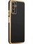 Samsung Galaxy M13 Kılıf Zore Kenarı Gold Renk Silikon Bark Kapak 1