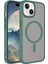 Apple iPhone 15 Plus Kılıf Mat Arka Yüzey Wireless Şarj Özellikli Zore Flet Magsafe Kapak 1