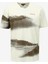 Kırık Beyaz Erkek Bisiklet Yaka Baskılı T-Shirt D4SM-TST3249 1