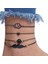 4 Adet AB10024 4 Adet Yeni Siyah Tüy Lotus Halhal Kadınlar Için Moda Kalp Charm Boho Bilezik Kadınlar Için Bilek Zinciri Bilezikler Parti Takı (Yurt Dışından) 2