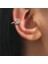 NO.64295 Beden Kotik Altın Gümüş Renk Kulak Manşet Womearming Zirkon Için Küpe Klipsli Küpe Piercing Olmadan Küpe Takı (Yurt Dışından) 2