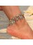 J073 Vintage Altın Gümüş Renk Halhal Kadınlar Için Fil Kolye Charms Kutusu Zincir Plaj Yaz Ayak Bileği Bilezik Takı (Yurt Dışından) 5