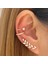 RAM13542 Bohemian No Piercing Kristal Rhinestone Kulak Manşet Küpe Kadınlar Için Wrap Damızlık Klip Küpe Kız Trendy Küpe Takı Bijoux (Yurt Dışından) 3
