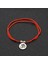 Lotus Gümüş Renk Metal Om Lotus Charm Kadınlar Için Kırmızı Halat Dize Halhal Ayak Bileği Bilezik Kadın Sandalet Bacak Zinciri Ayak Takı (Yurt Dışından) 2