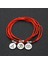 Lotus Gümüş Renk Metal Om Lotus Charm Kadınlar Için Kırmızı Halat Dize Halhal Ayak Bileği Bilezik Kadın Sandalet Bacak Zinciri Ayak Takı (Yurt Dışından) 3