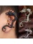 Kırmızı Dragon Kulak Klipsi Vintage Punk Takı Aksesuarları Kadınlar ve Erkekler Için Küpe Klipsli Küpeler Buklet Oreille Femme Arty (Yurt Dışından) 5