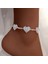 J008202SL Caraquet Lüks Tam Rhinestone Aşk Kalp Kadınlar Için Halhal Altın Gümüş Renk Kristal Çay Bağlantı Ayak Bilezik Takı (Yurt Dışından) 2