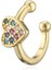 NO.40654 Beden 2021 Yeni Fashio Altın Renk Kulak Manşet Bohemia Istiflenebilir C Şekilli Cz Küçük Earcuffs Klip Küpe Kadınlar Için Düğün Takı (Yurt Dışından) 1