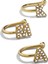 ZJ4187 Ingilizce Harfler Zirkon Kulak Piercing Küpe Kadınlar Için Kaya Vintage Kristal Kulak Manşet Küpe Kızlar Jewerly Hediyeler (Yurt Dışından) 5