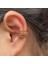 2 Altın Moda Kulak Manşet Klipsli Küpe Piercing Altın Gümüş Renk Yıldız Kalp Zincir Geometri Kıkırdak Earcuff Kadınlar Parti Takı (Yurt Dışından) 4