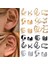 NO.64078 Boyut Tobılo Bohemian Altın Renk Kulak Manşetleri Yaprak Klip Küpe Kadın Dağcılar Için Hiçbir Piercing Basit Sahte Kıkırdak Küpe Aksesuarları (Yurt Dışından) 4