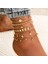 No.30 Boyutu Boho Kadın Sequins Ayak Bileği Bilezik Seti Yıldız Ay Yıldırım Charm Zincir Kadın Yaz Plaj Halhal Takı Için Ayak Bacak Üzerinde (Yurt Dışından) 1