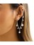 EJ182 Gümüş 22 Moda Altın Metal Püskül Zincir Klip Küpe Kadınlar Için Basit Hiçbir Piercing Sahte Kıkırdak Kulak Manşet Kulak Klipsi Küpe Takı (Yurt Dışından) 1