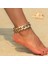 J078 Altın Moda Halhal Bohemian Takı Yaratıcı Altın Kutu Ayak Bileği Bilezik Özgürlük Halhal Kadınlar Için Charm Plaj Kadın Aksesuarları (Yurt Dışından) 2
