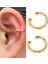 4 Altın Moda Kulak Manşet Klipsli Küpe Piercing Altın Gümüş Renk Yıldız Kalp Zincir Geometri Kıkırdak Earcuff Kadınlar Parti Takı (Yurt Dışından) 1