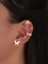 B2504-1 G Zirkon Kelebek Küpe Manşet Kulak Klipsi Kadınlar Kızlar Için Moda Kulak Kancası Hiçbir Piercing Yapraklar Küpe Düğün Takı Hediye (Yurt Dışından) 1