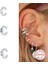 No.1 Boyutu 1 Adet Trendy Pendientes Plata 925 Zirkon Kulak Manşet Klip Kadınlar Için Küpeler Earcuff Faux Piercing Küpe Gümüş Takı (Yurt Dışından) 3
