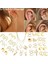 No.9 Boyutu Et Klip Kulak Manşet Küpe Sahte Kıkırdak Küpe Kadınlar Için Altın Renk Zinciri Hiçbir Piercing Klipsli Küpe Seti Kulaklık Takı (Yurt Dışından) 3