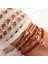 Kırmızı Docona Boho Shell Kırmızı Boncuklu Halhal Kadınlar Için Çok Katmanlı Denizyıldızı Kristal Kolye Ayak Zincirleri Bayanlar Plaj Takı 8801 (Yurt Dışından) 2