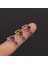 E Gül Altın Rystal Heart Kulak Manşet Cz Saplama Küpe Kadınlar Için Sahte Piercing Helix Kıkırdak Tragus Yüzük Kulak Manşet Delici Olmayan Kulak Klipleri (Yurt Dışından) 3
